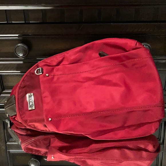 Tumi Handbags - TUMI
Leather-Trimmed Single Strap Backpack